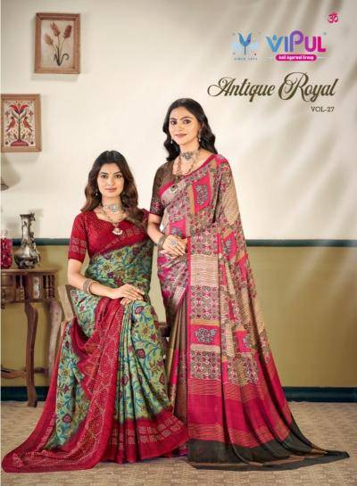 Vipul antique royal vol-27 Latest Sarees in Kolkata